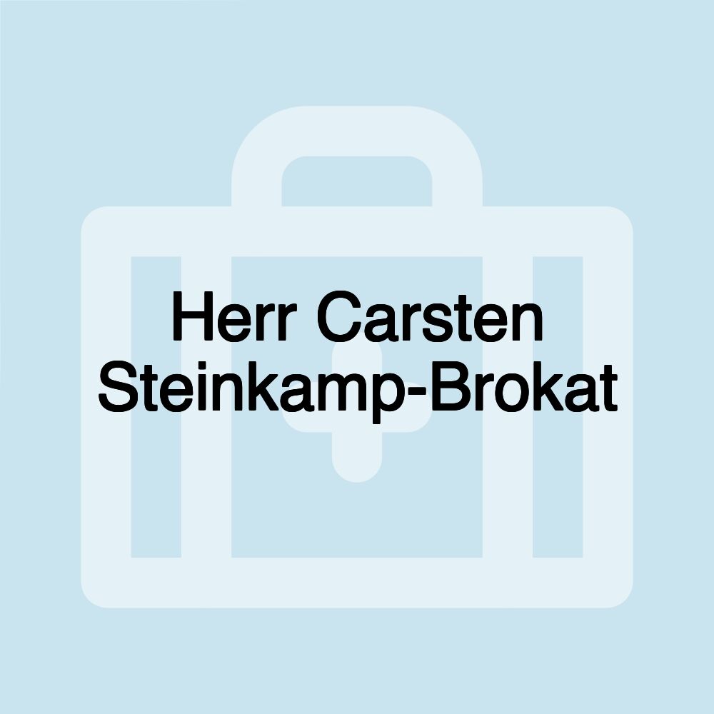 Herr Carsten Steinkamp-Brokat