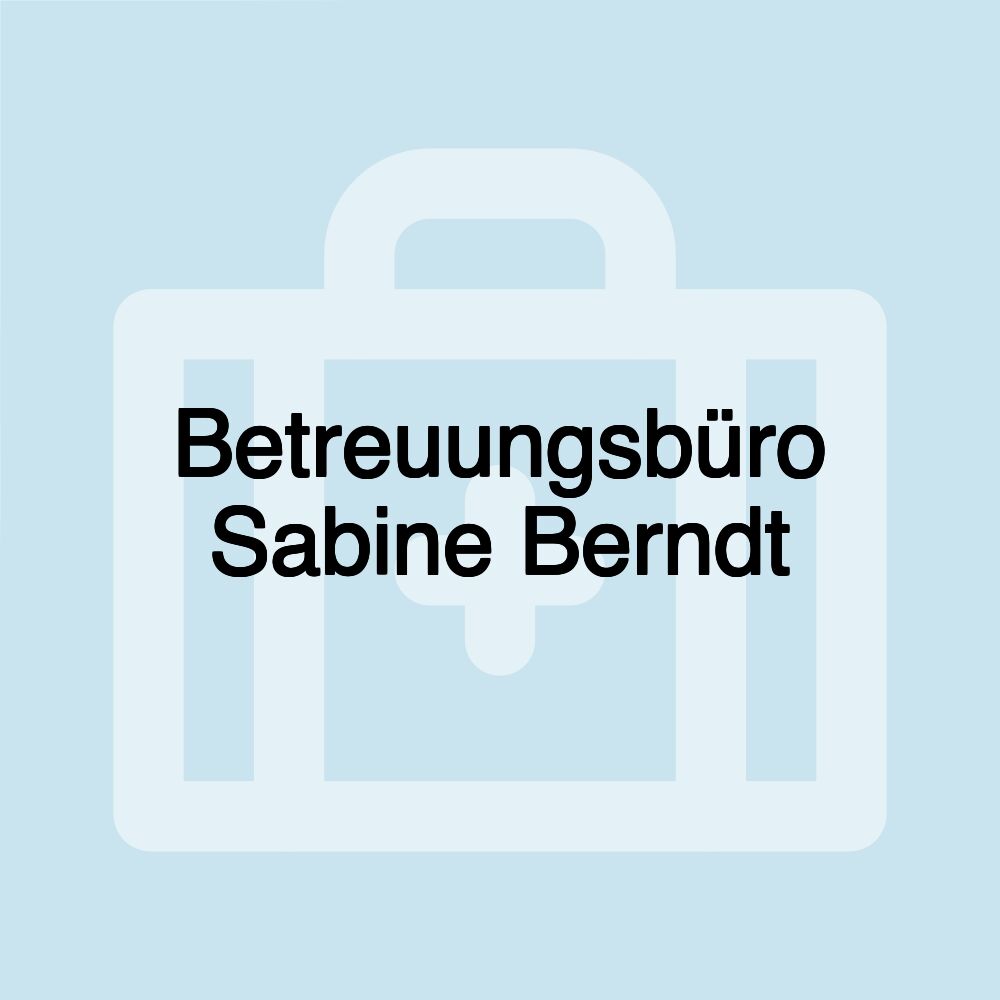 Betreuungsbüro Sabine Berndt