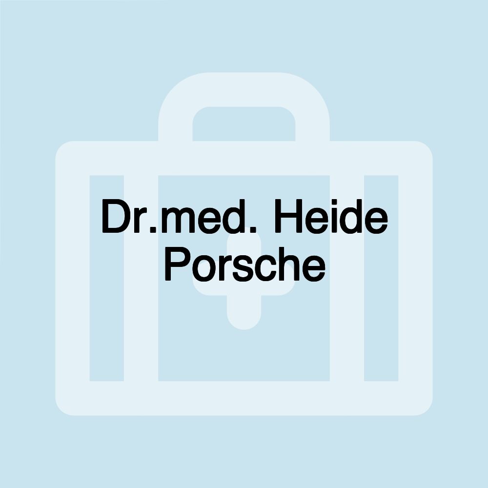 Dr.med. Heide Porsche