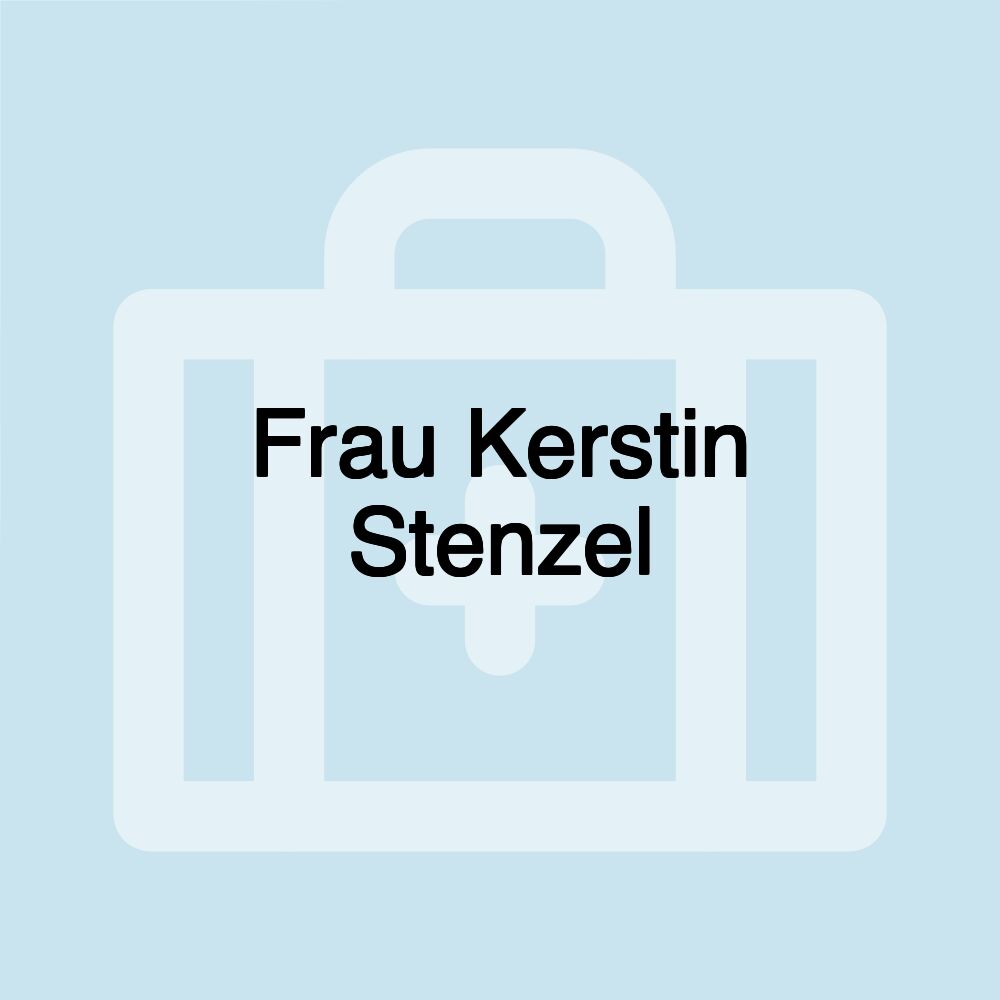 Frau Kerstin Stenzel