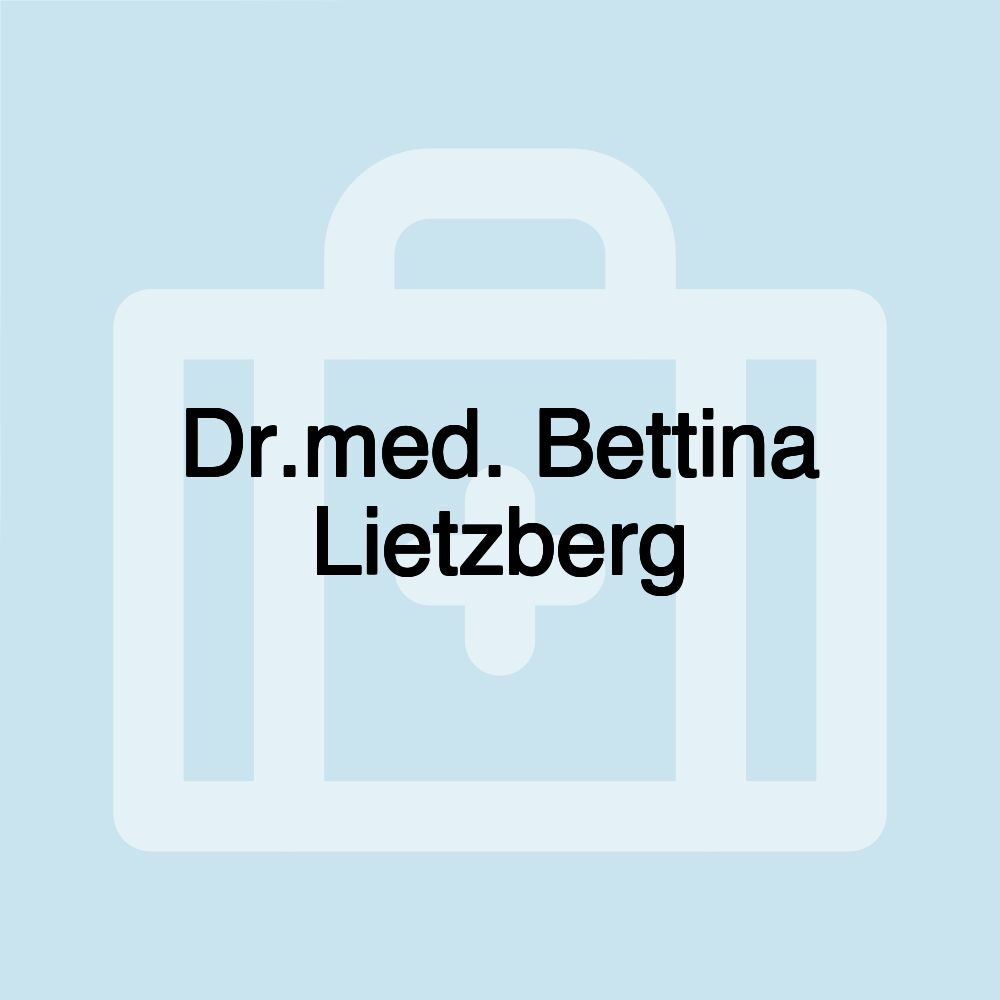 Dr.med. Bettina Lietzberg