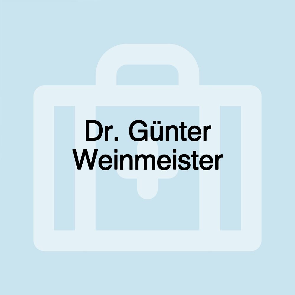 Dr. Günter Weinmeister