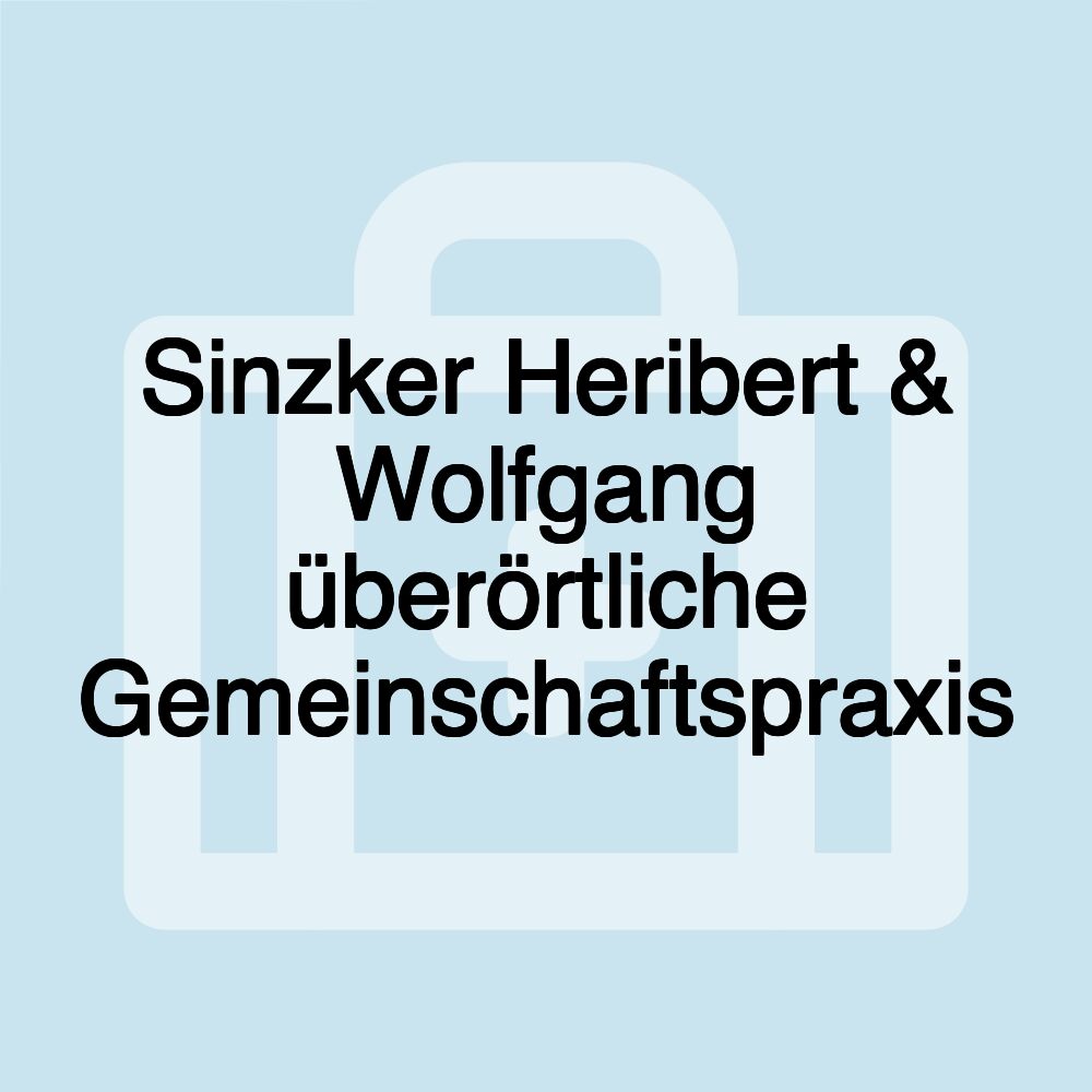 Sinzker Heribert & Wolfgang überörtliche Gemeinschaftspraxis