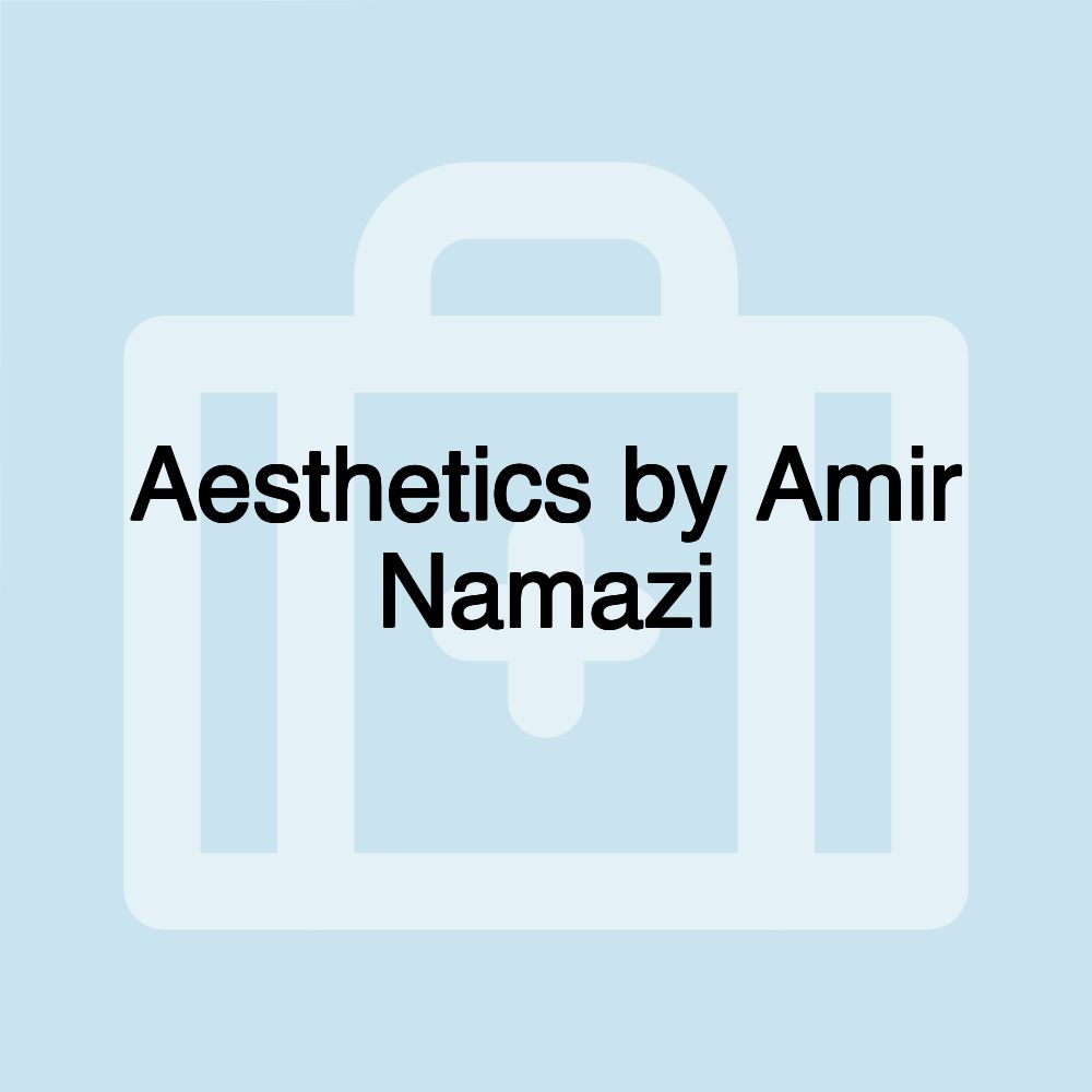 Aesthetics by Amir Namazi