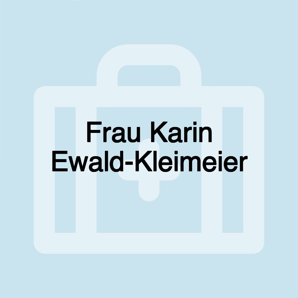 Frau Karin Ewald-Kleimeier