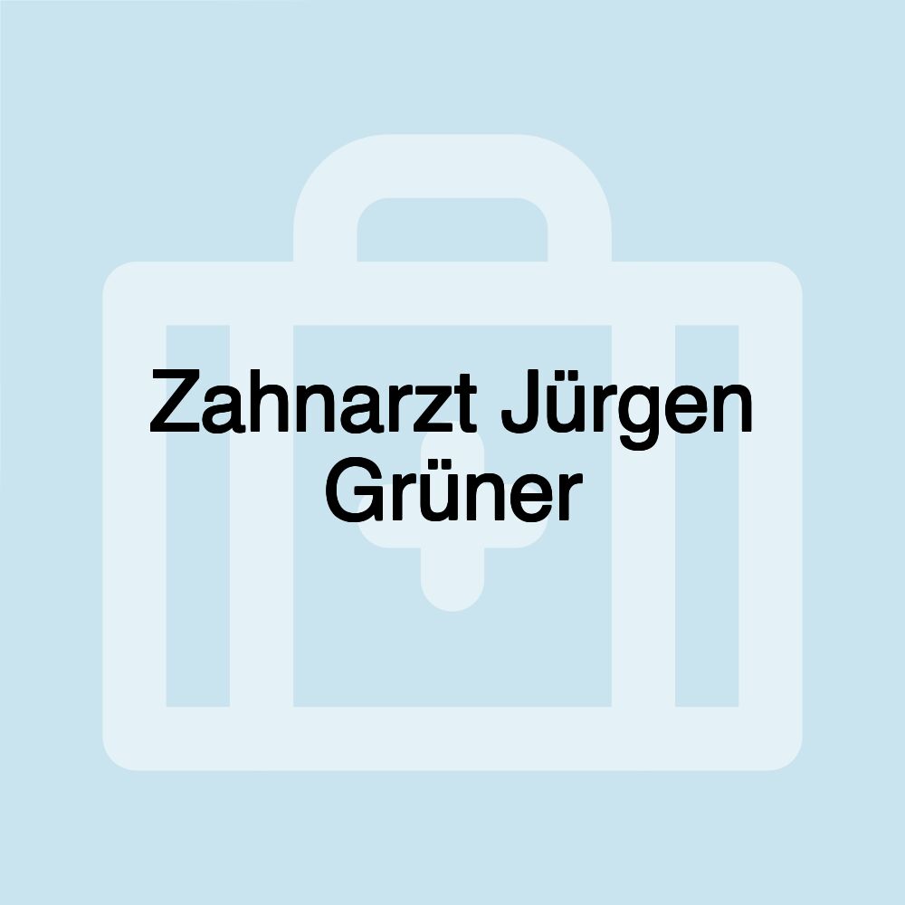 Zahnarzt Jürgen Grüner