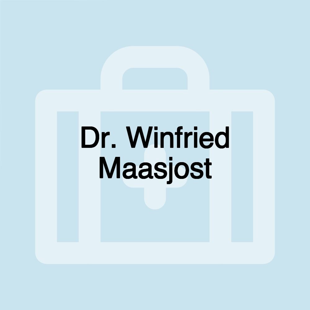 Dr. Winfried Maasjost