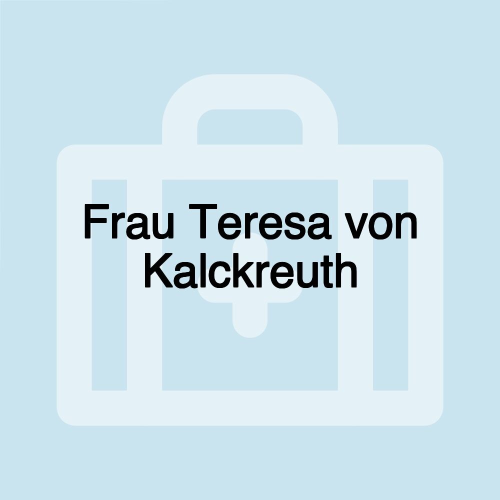 Frau Teresa von Kalckreuth