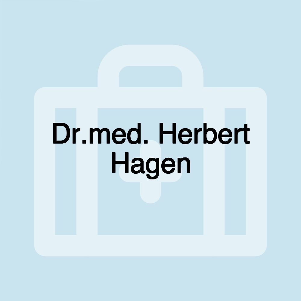 Dr.med. Herbert Hagen