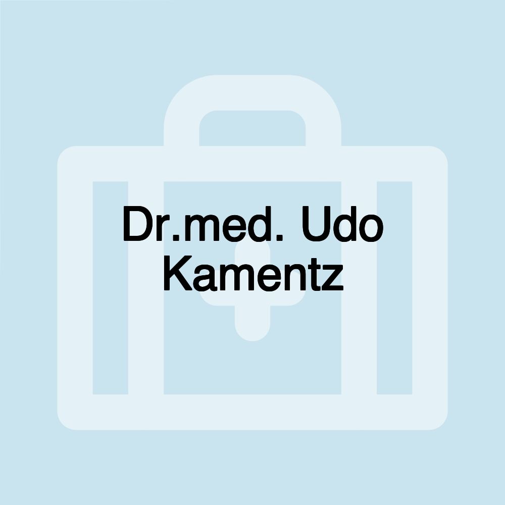 Dr.med. Udo Kamentz