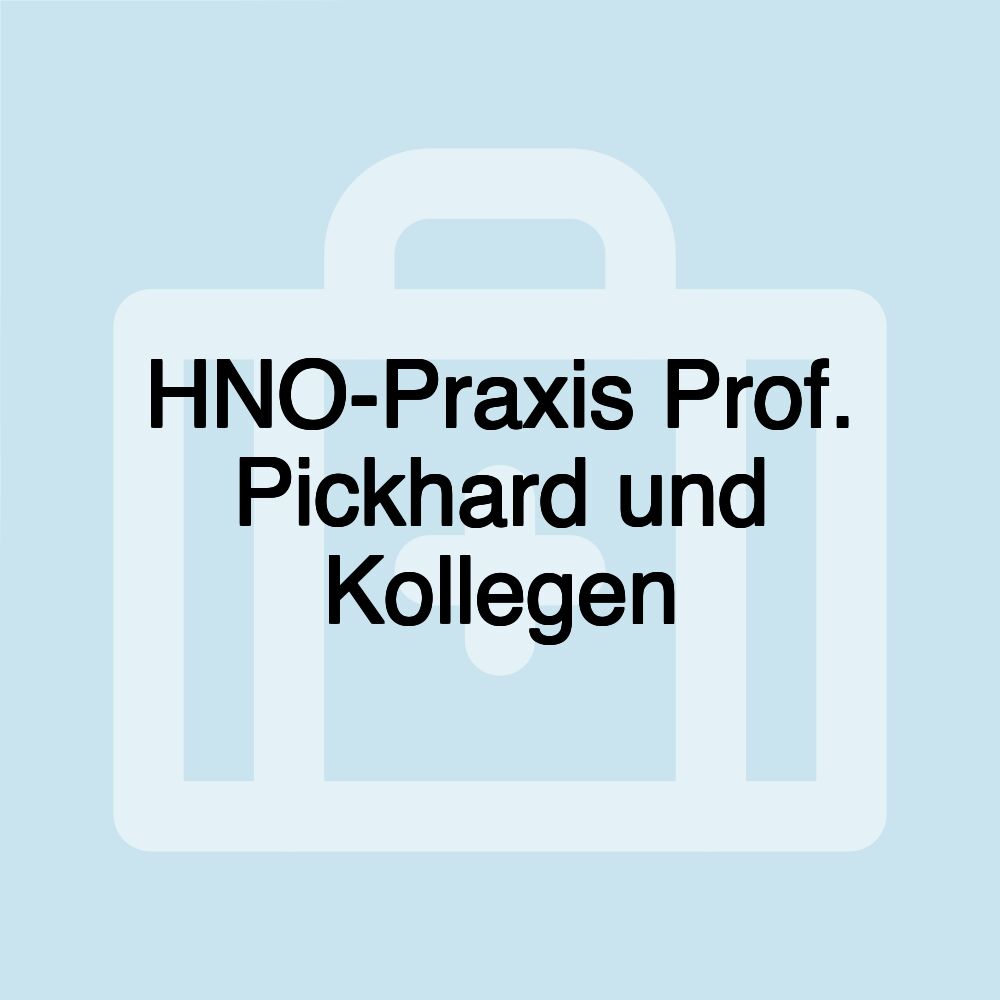 HNO-Praxis Prof. Pickhard und Kollegen