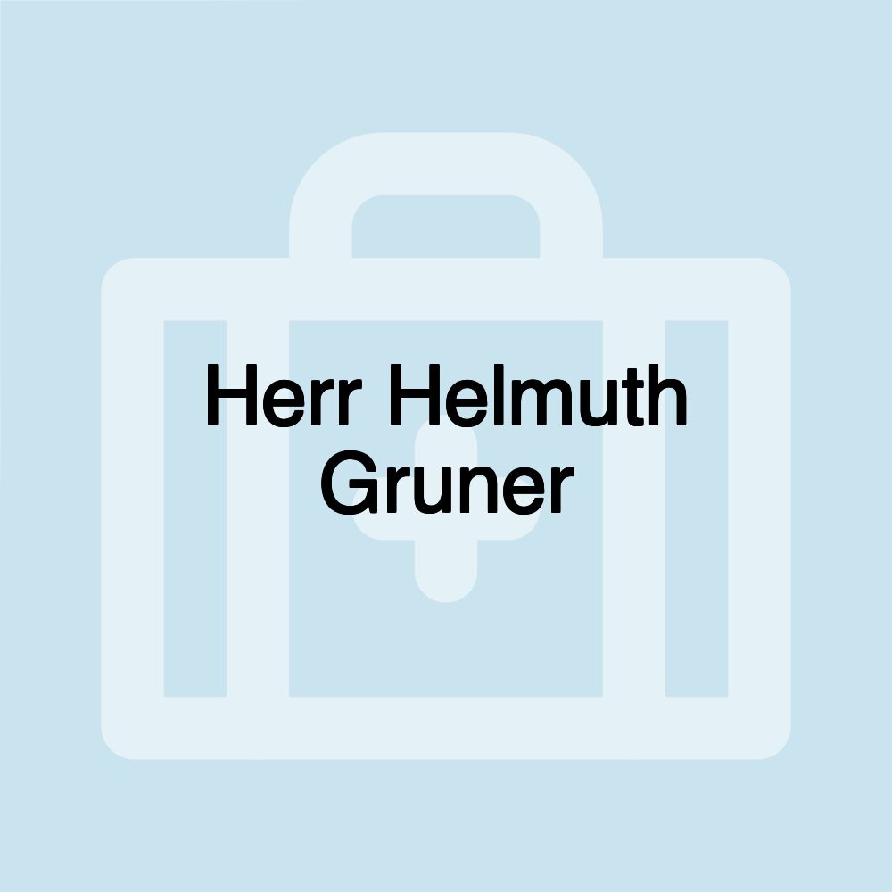 Herr Helmuth Gruner