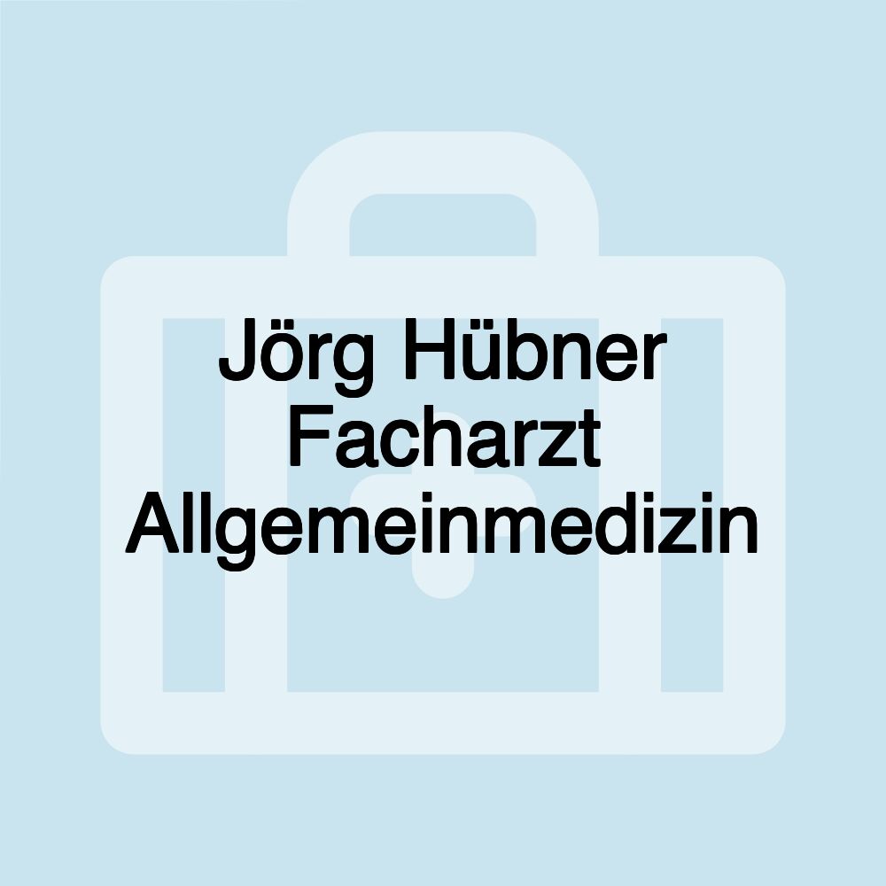 Jörg Hübner Facharzt Allgemeinmedizin