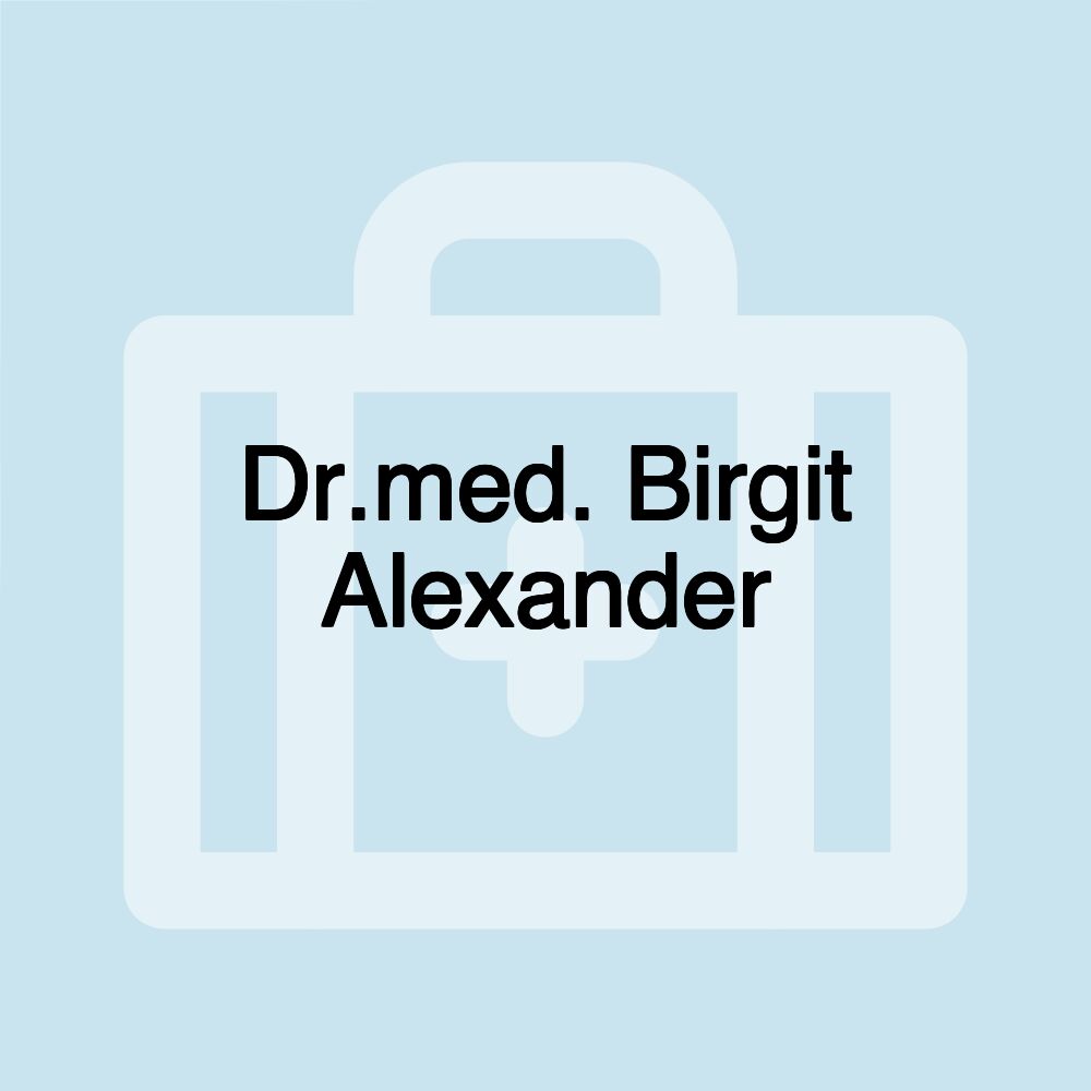 Dr.med. Birgit Alexander