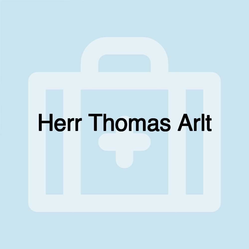 Herr Thomas Arlt