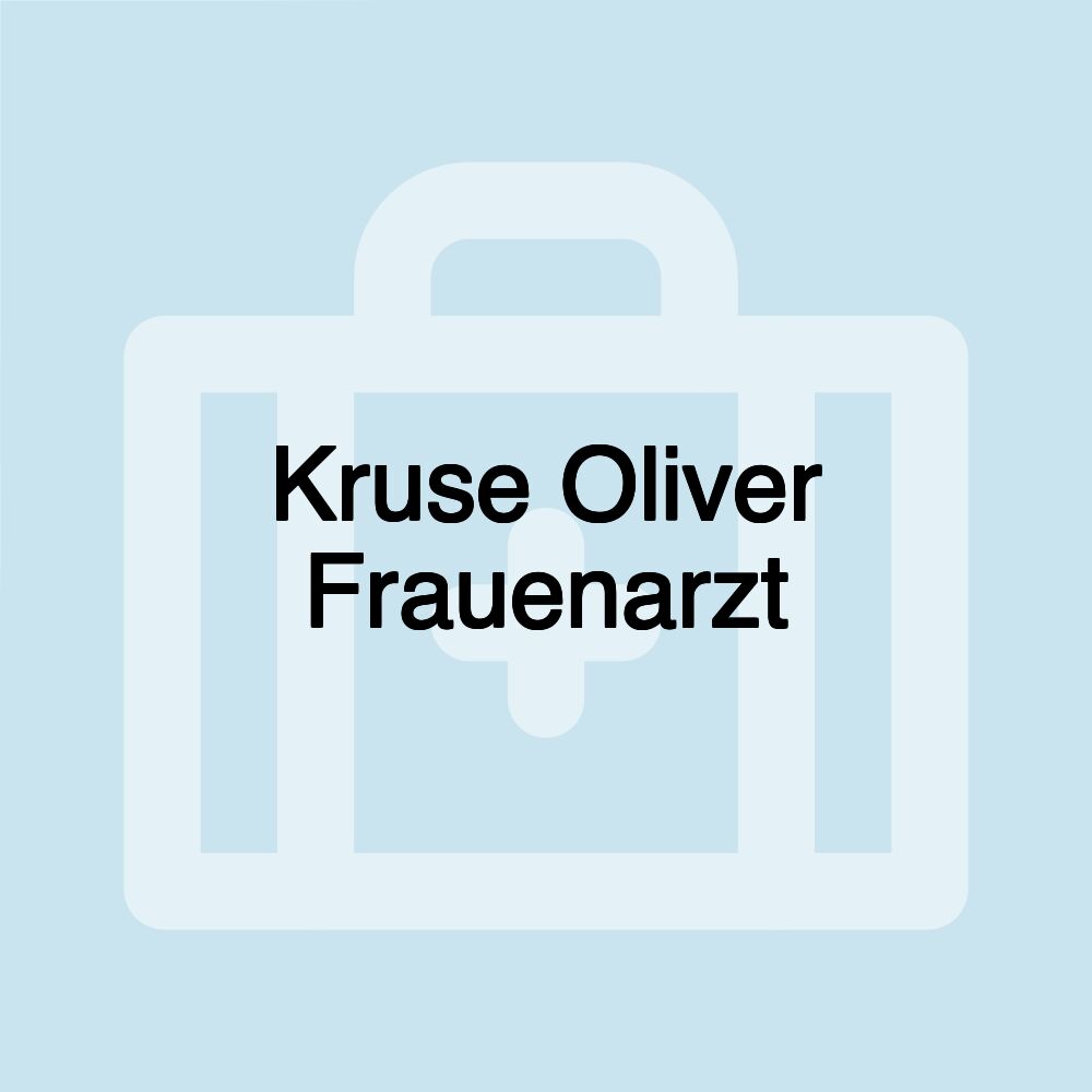 Kruse Oliver Frauenarzt