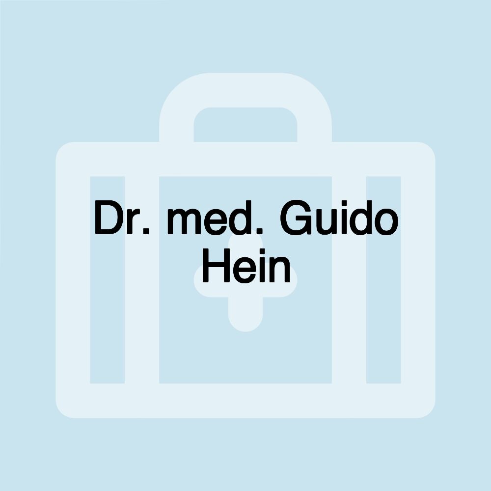 Dr. med. Guido Hein