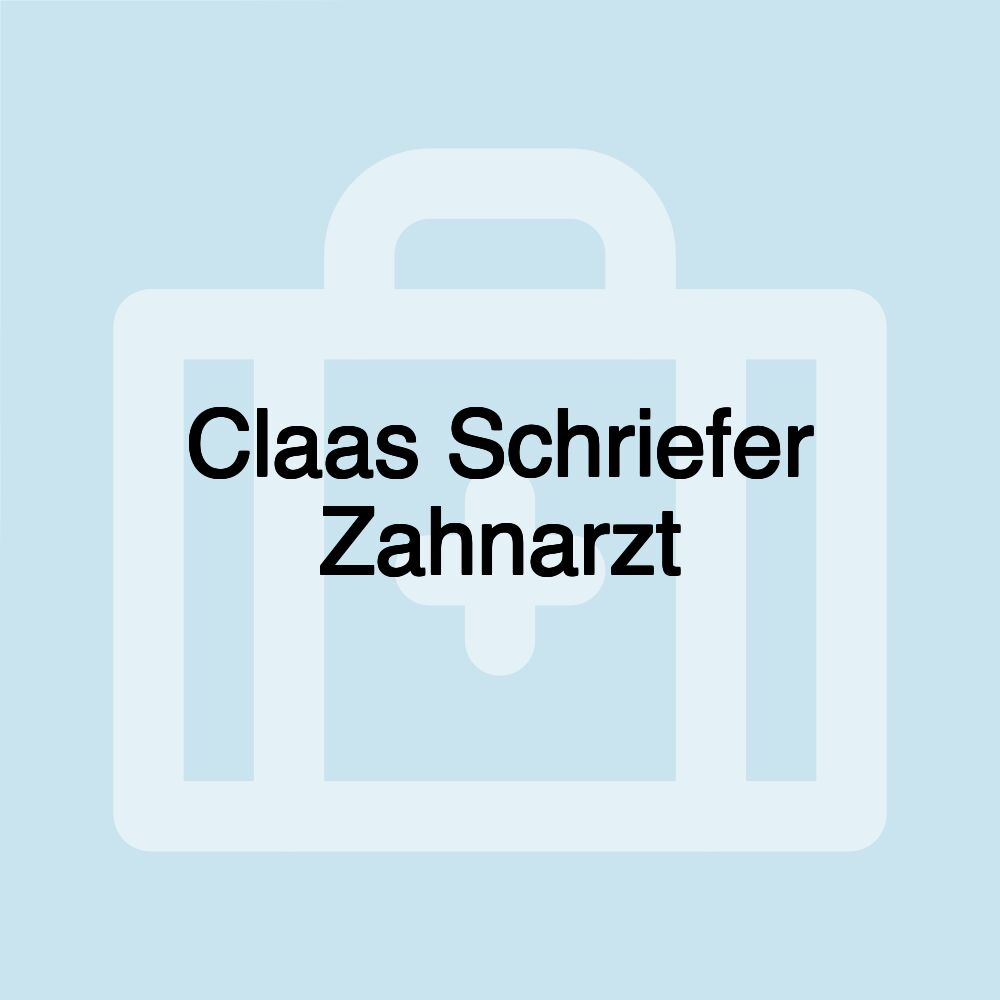 Claas Schriefer Zahnarzt