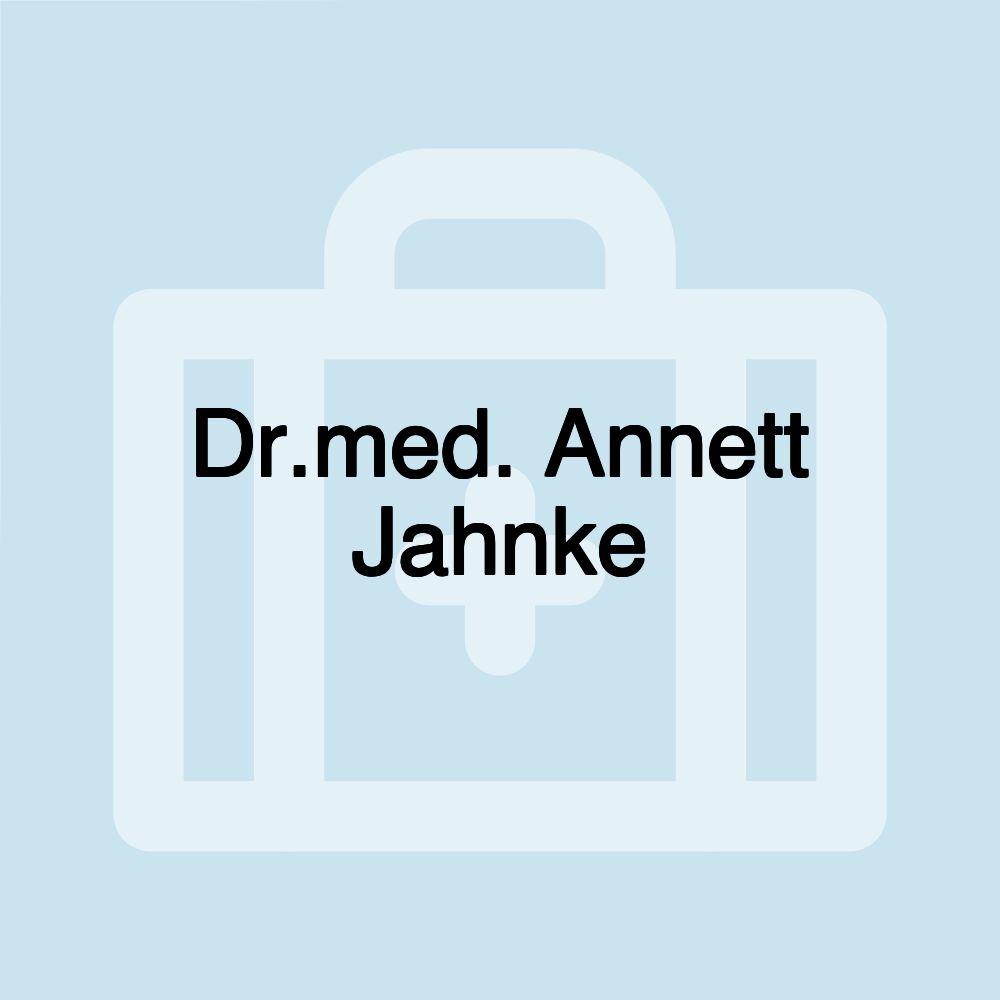 Dr.med. Annett Jahnke