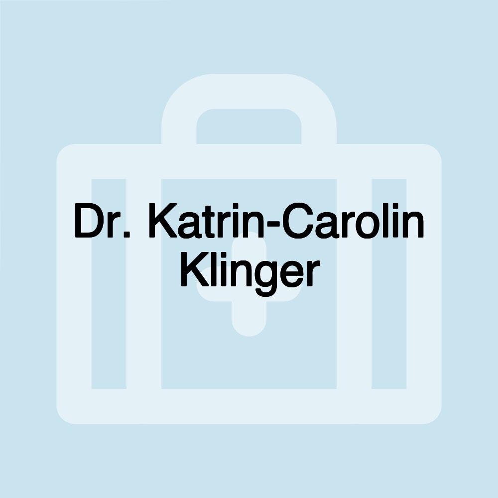 Dr. Katrin-Carolin Klinger