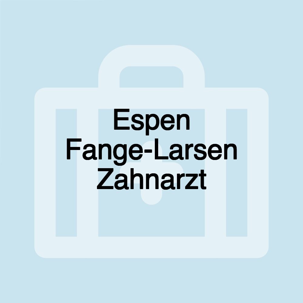 Espen Fange-Larsen Zahnarzt