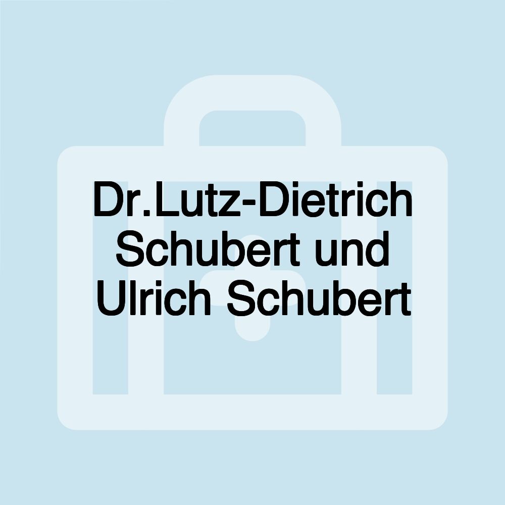 Dr.Lutz-Dietrich Schubert und Ulrich Schubert