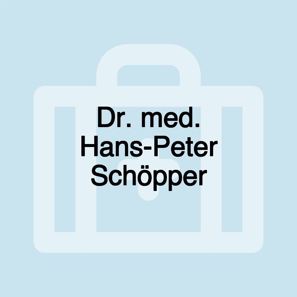 Dr. med. Hans-Peter Schöpper