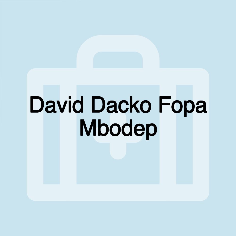 David Dacko Fopa Mbodep