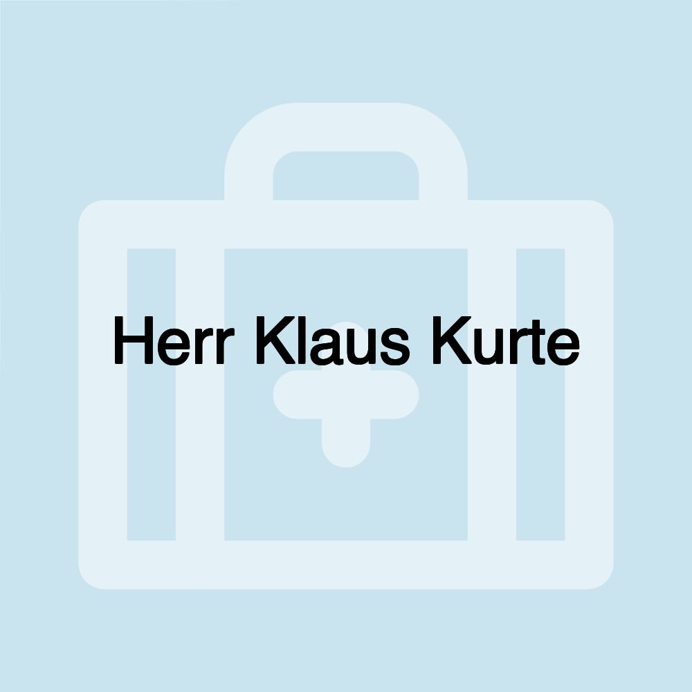 Herr Klaus Kurte