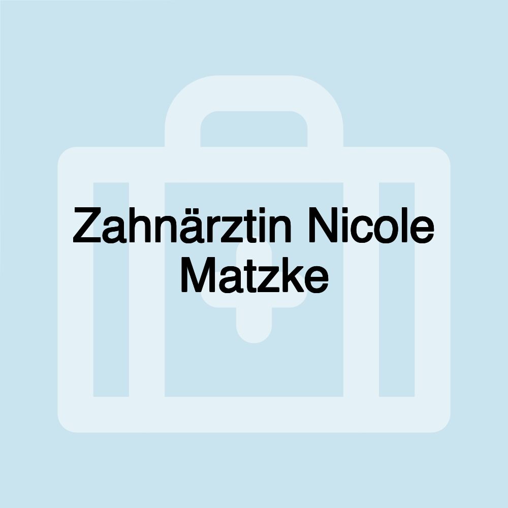 Zahnärztin Nicole Matzke