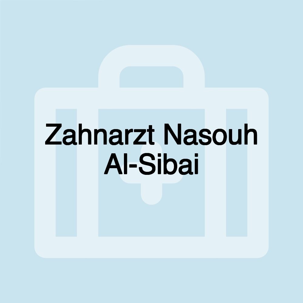 Zahnarzt Nasouh Al-Sibai