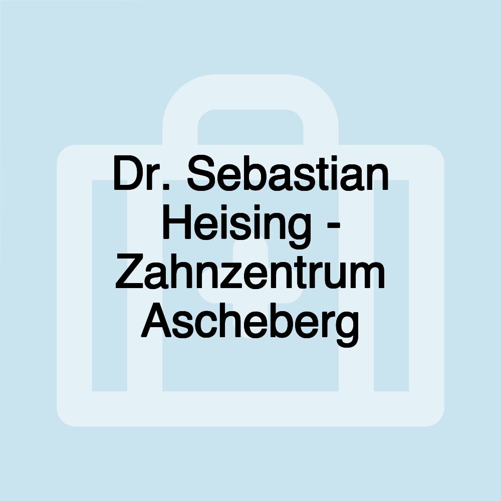 Dr. Sebastian Heising - Zahnzentrum Ascheberg