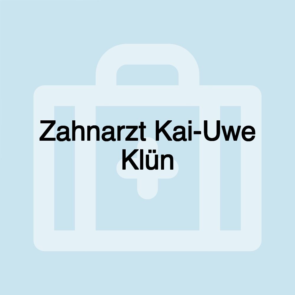 Zahnarzt Kai-Uwe Klün