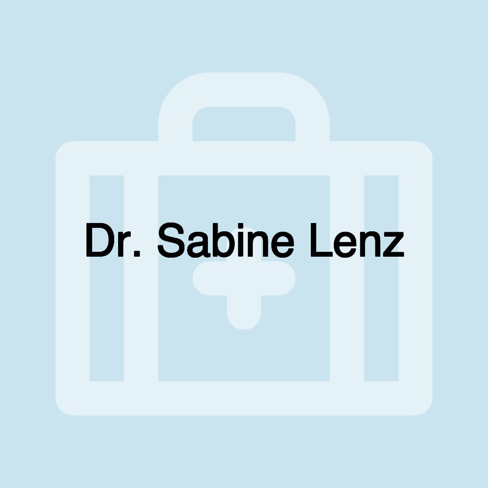 Dr. Sabine Lenz