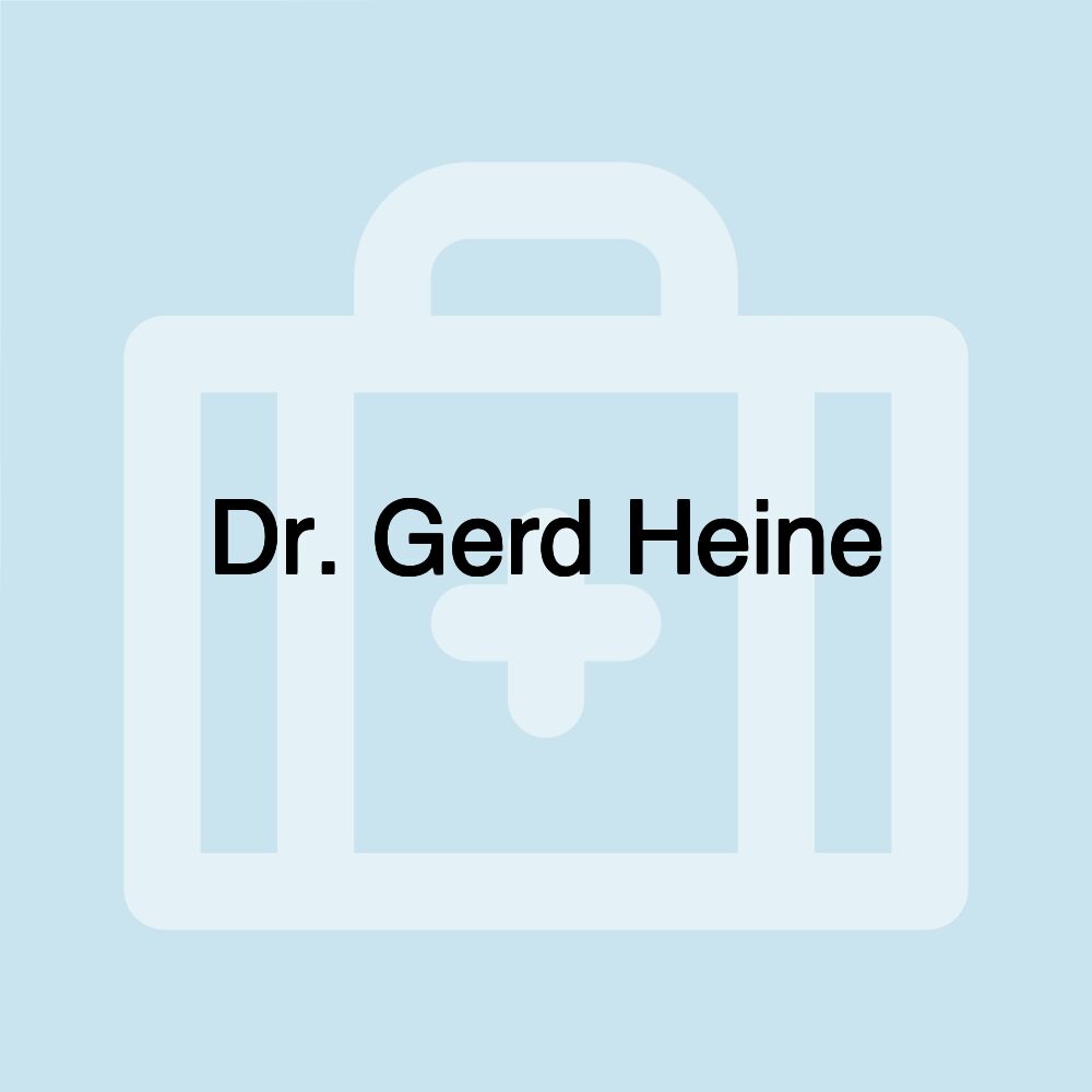 Dr. Gerd Heine