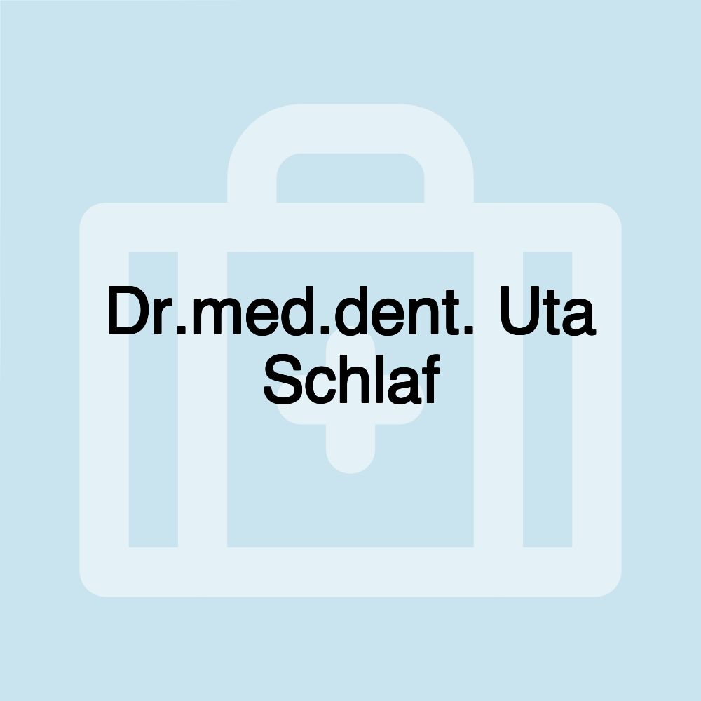 Dr.med.dent. Uta Schlaf