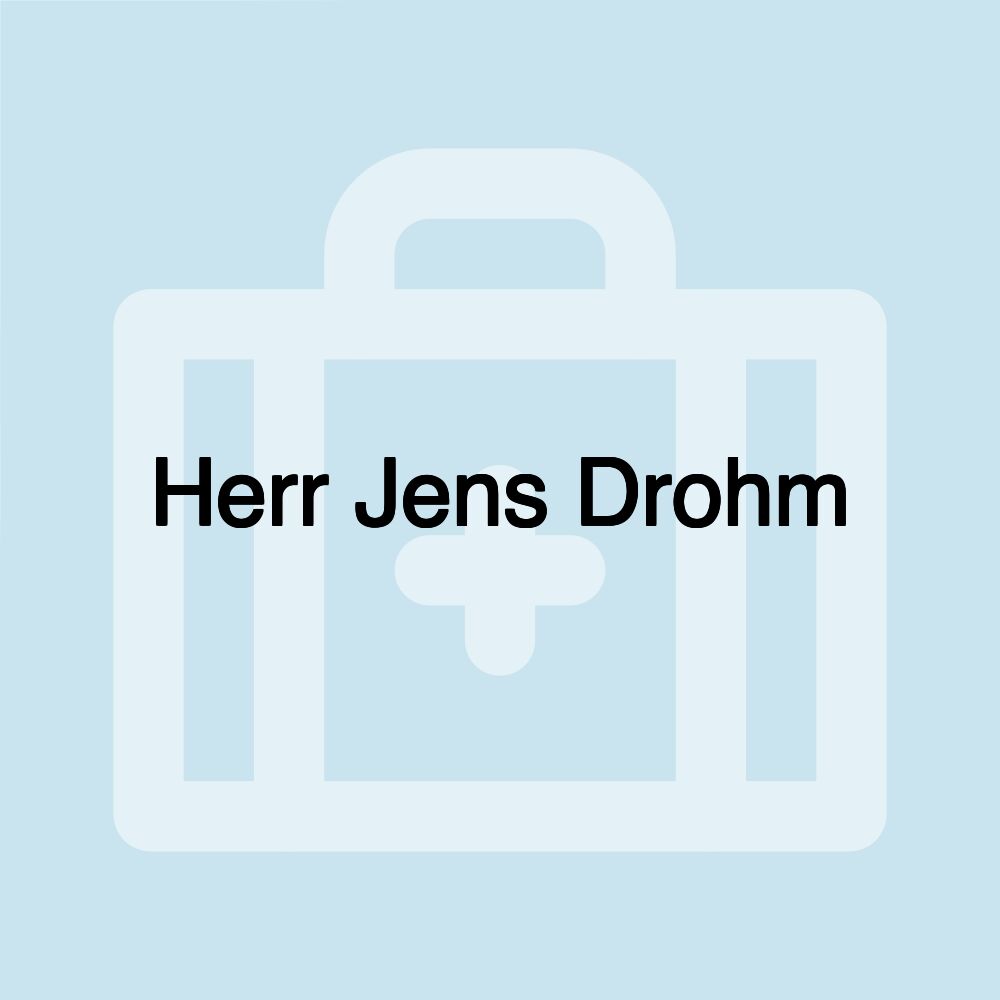 Herr Jens Drohm