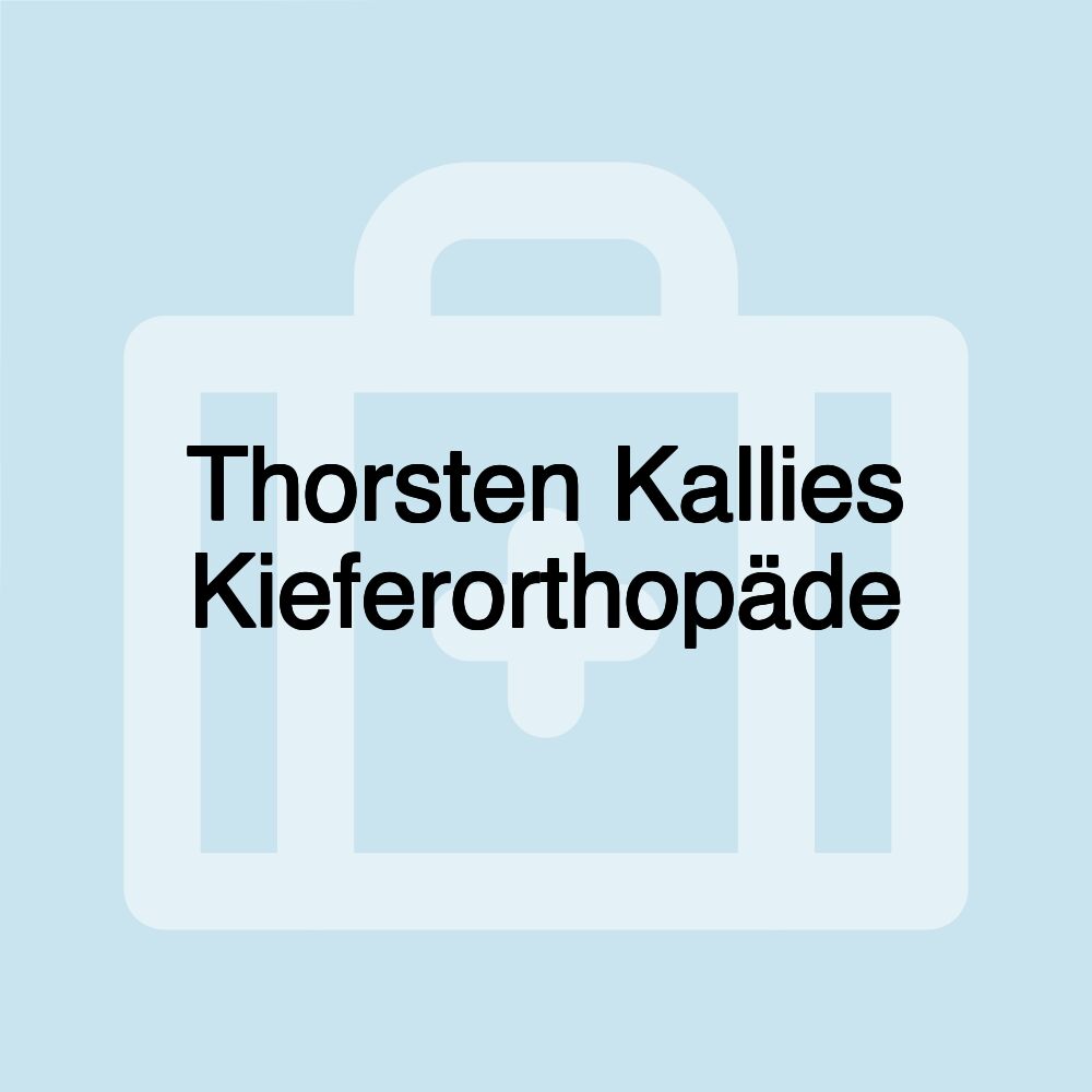 Thorsten Kallies Kieferorthopäde