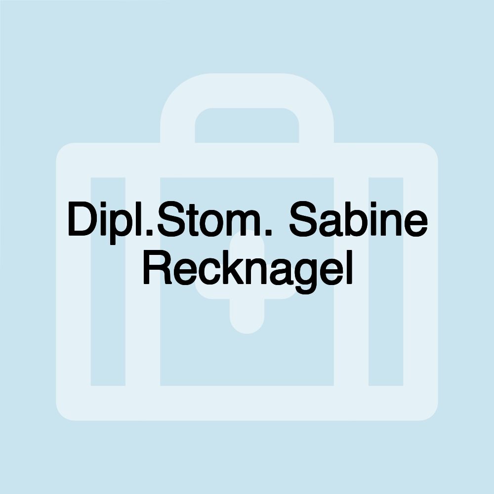 Dipl.Stom. Sabine Recknagel