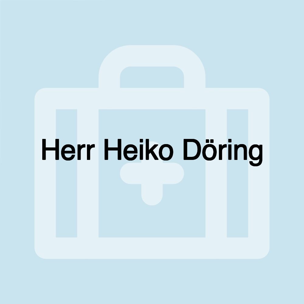 Herr Heiko Döring