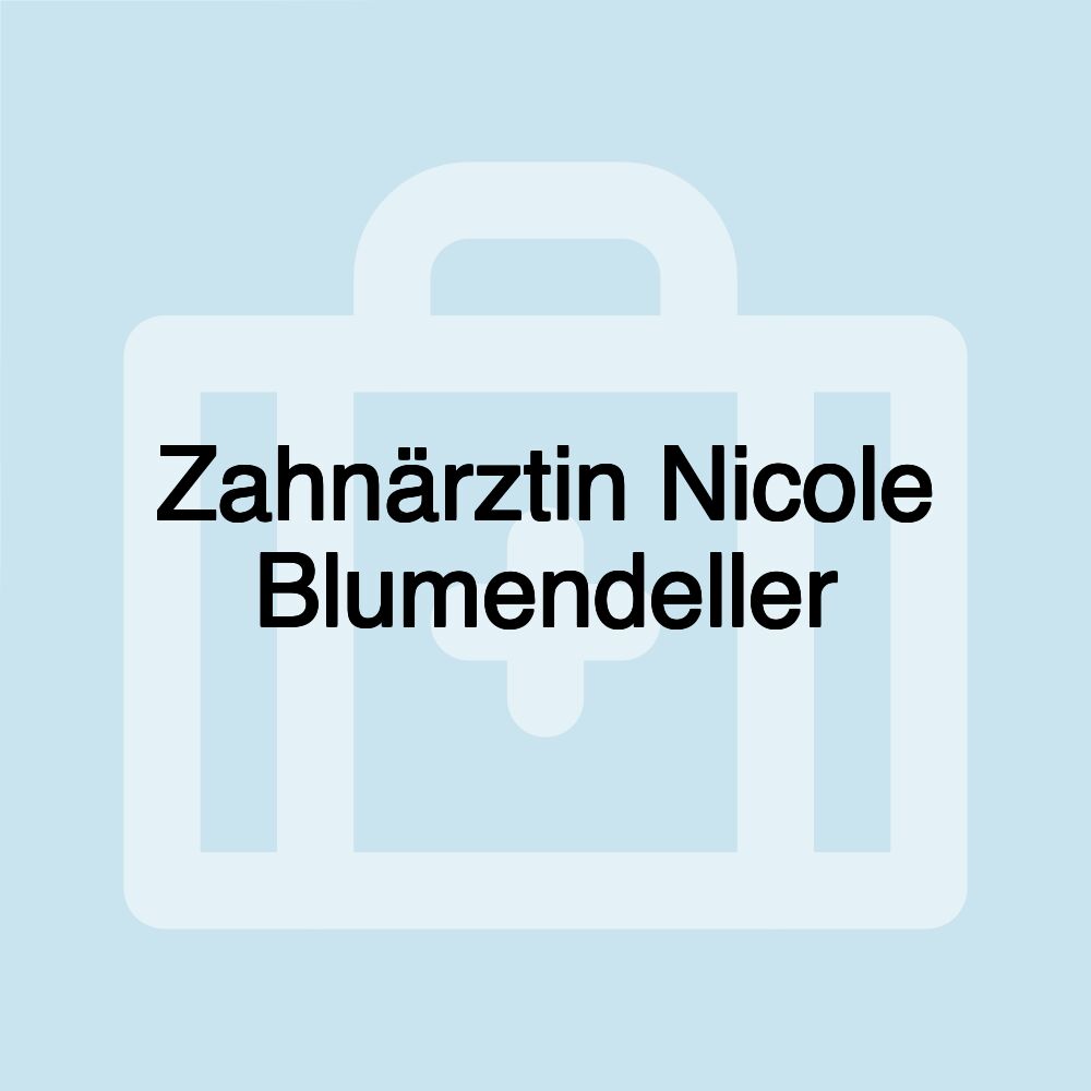 Zahnärztin Nicole Blumendeller