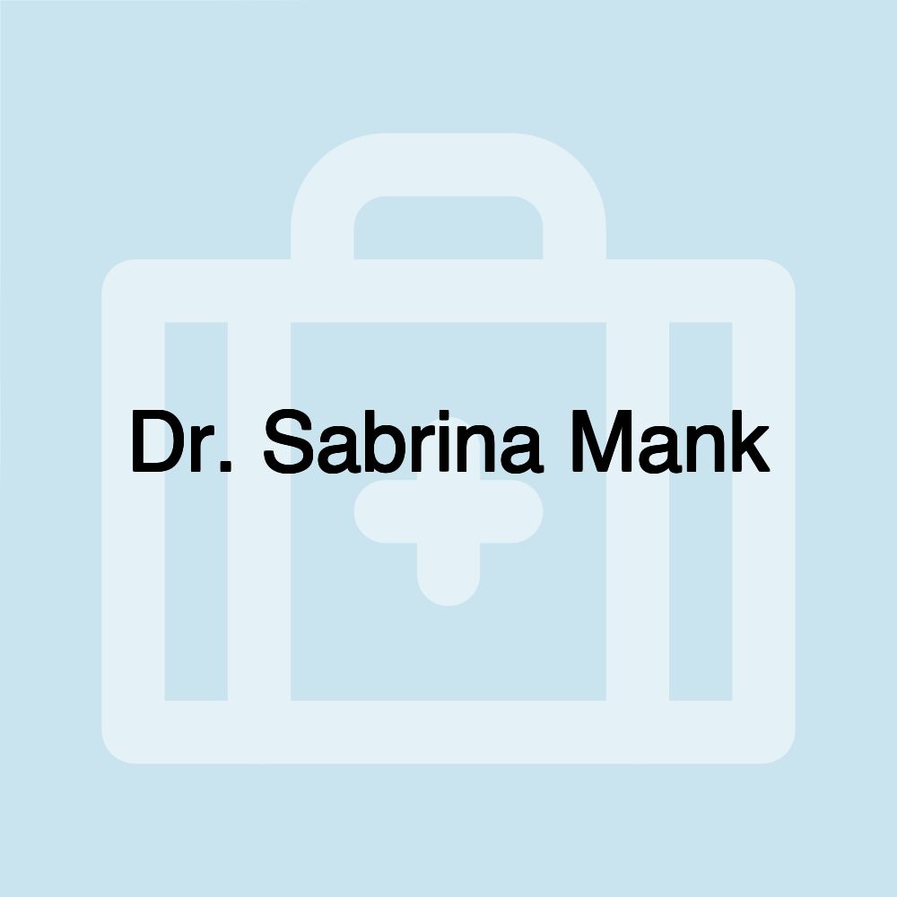 Dr. Sabrina Mank