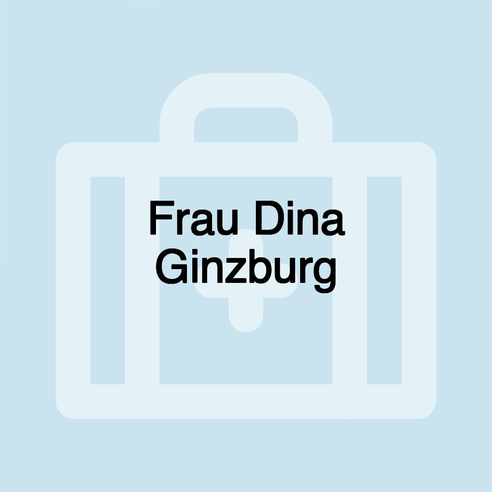 Frau Dina Ginzburg