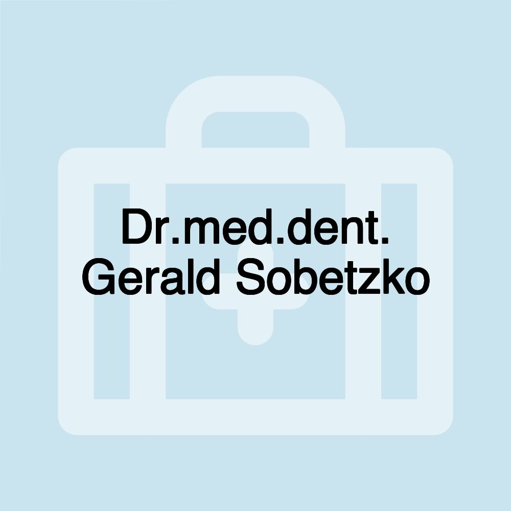 Dr.med.dent. Gerald Sobetzko