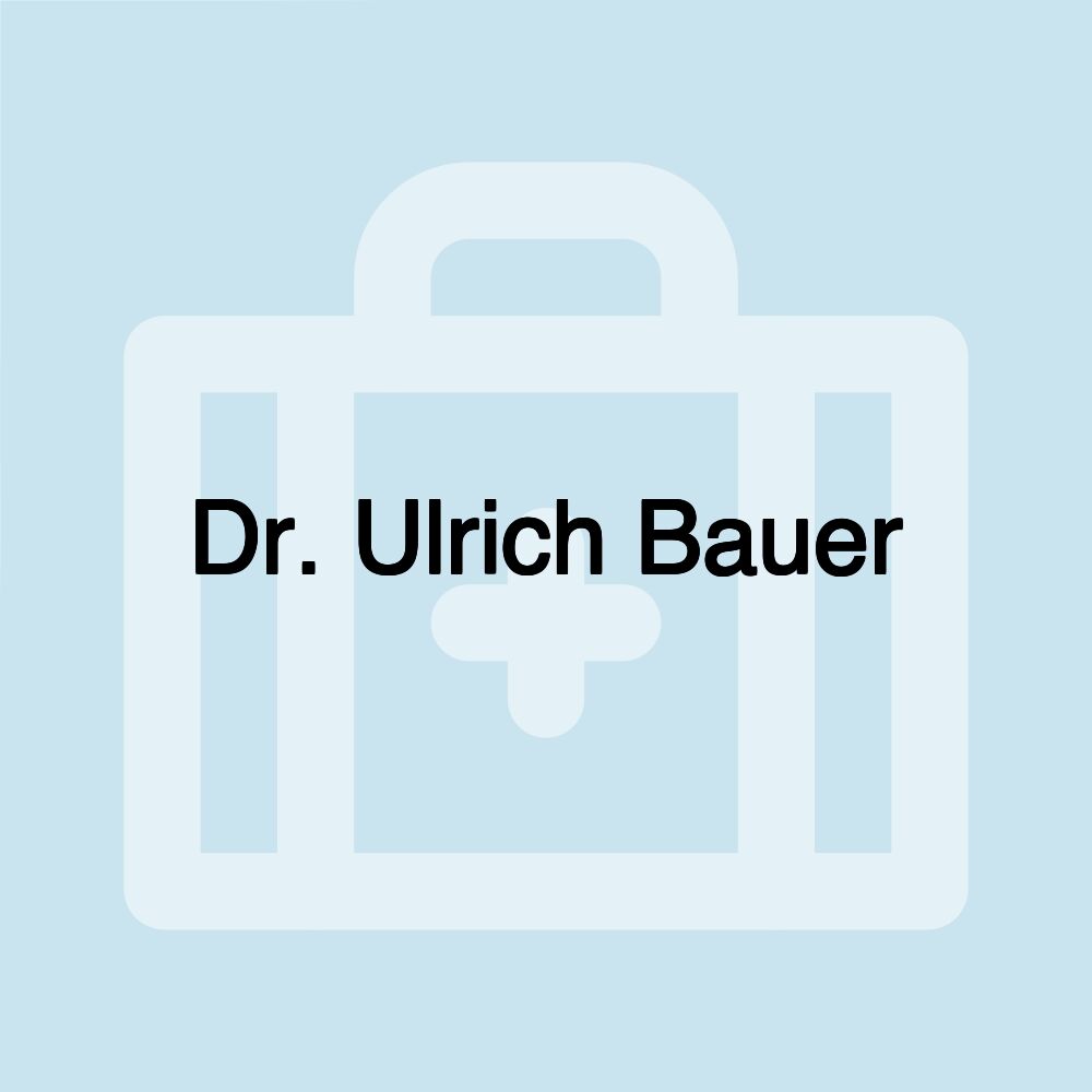 Dr. Ulrich Bauer