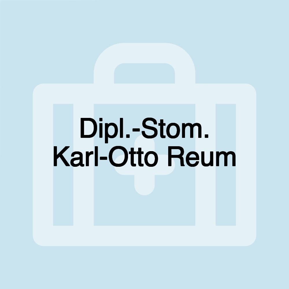 Dipl.-Stom. Karl-Otto Reum