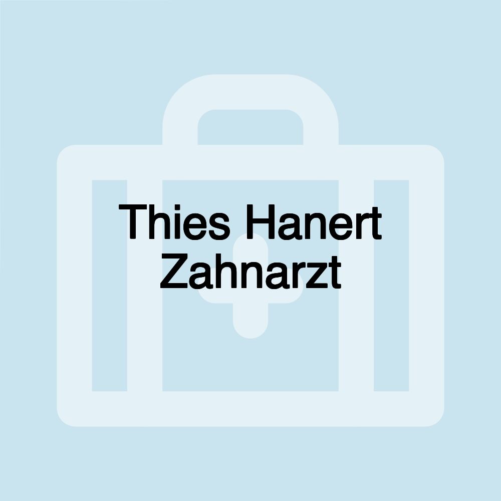 Thies Hanert Zahnarzt