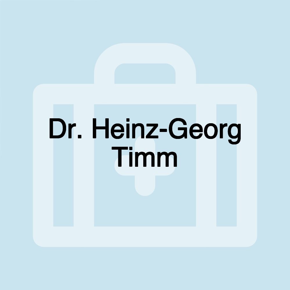 Dr. Heinz-Georg Timm