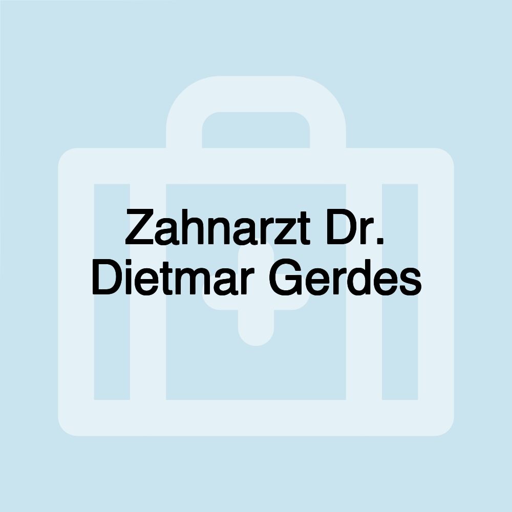 Zahnarzt Dr. Dietmar Gerdes