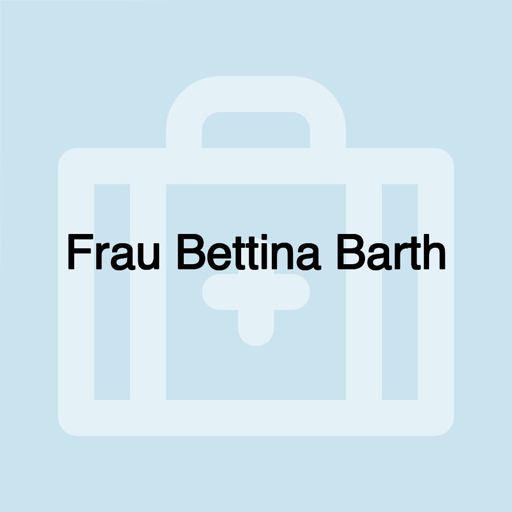 Frau Bettina Barth